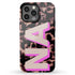 Custom 3D Initials Dark Tort iPhone Case